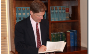 Parker with a book